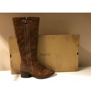 born boots 7.5 Poly Rust Tobacco Color